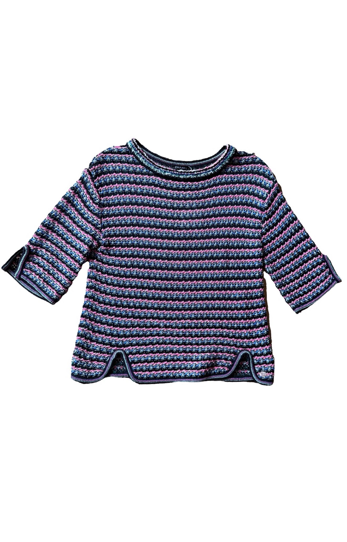 Chanel Multicoloured Mid Sleeve Top