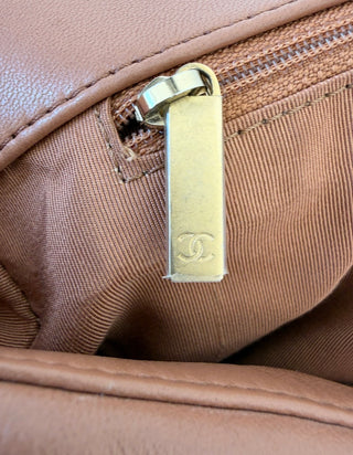 Caramel Medium Chanel 19 Flap Bag w Mixed Hardware   Like New Condition
