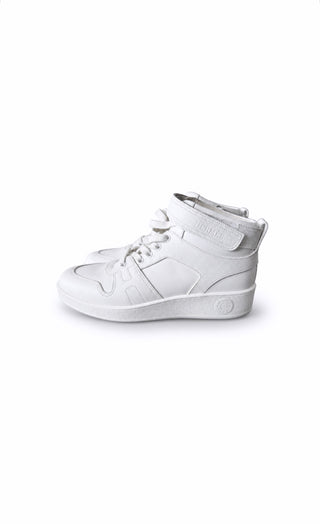 White Leather Freestyle Sneakers