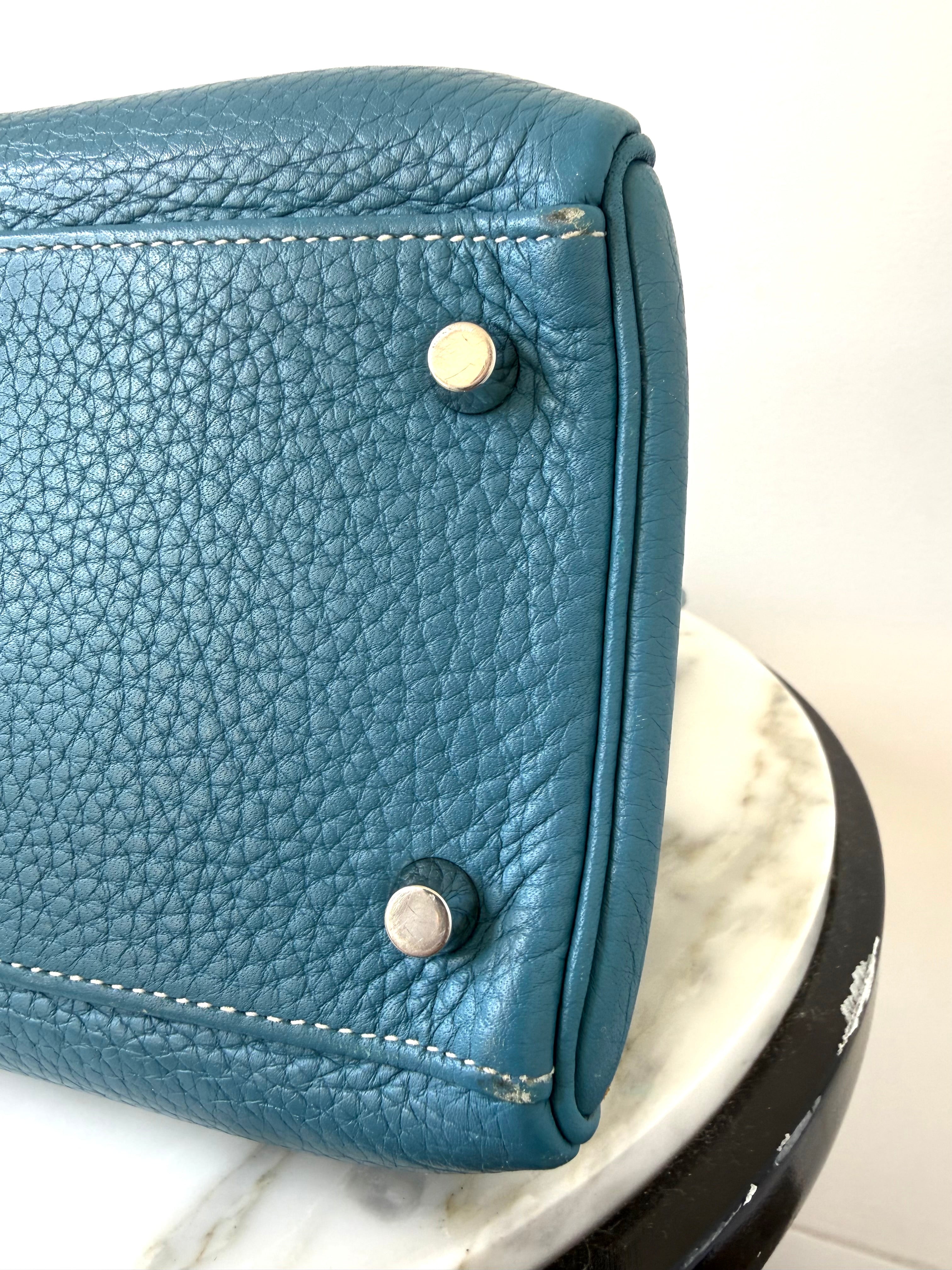 Blue Jean Kelly 32 Retourne Togo Leather