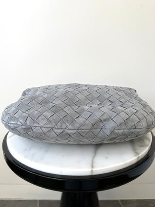Grey Suede Intrecciato Small Jodie Bag BRAND NEW