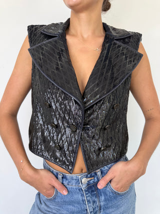 Chanel Navy/Black Vest