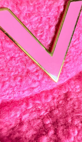 Valentino Pink Tweed Bralette & Skirt Set