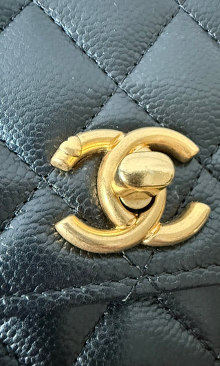 RARE Black Heart Crush Wallet On Chain Excellent Condition