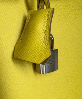 Hermes Lime Birkin 30 Epsom Leather