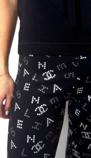 Black & White Resort 2020 Monogrammed Leggings