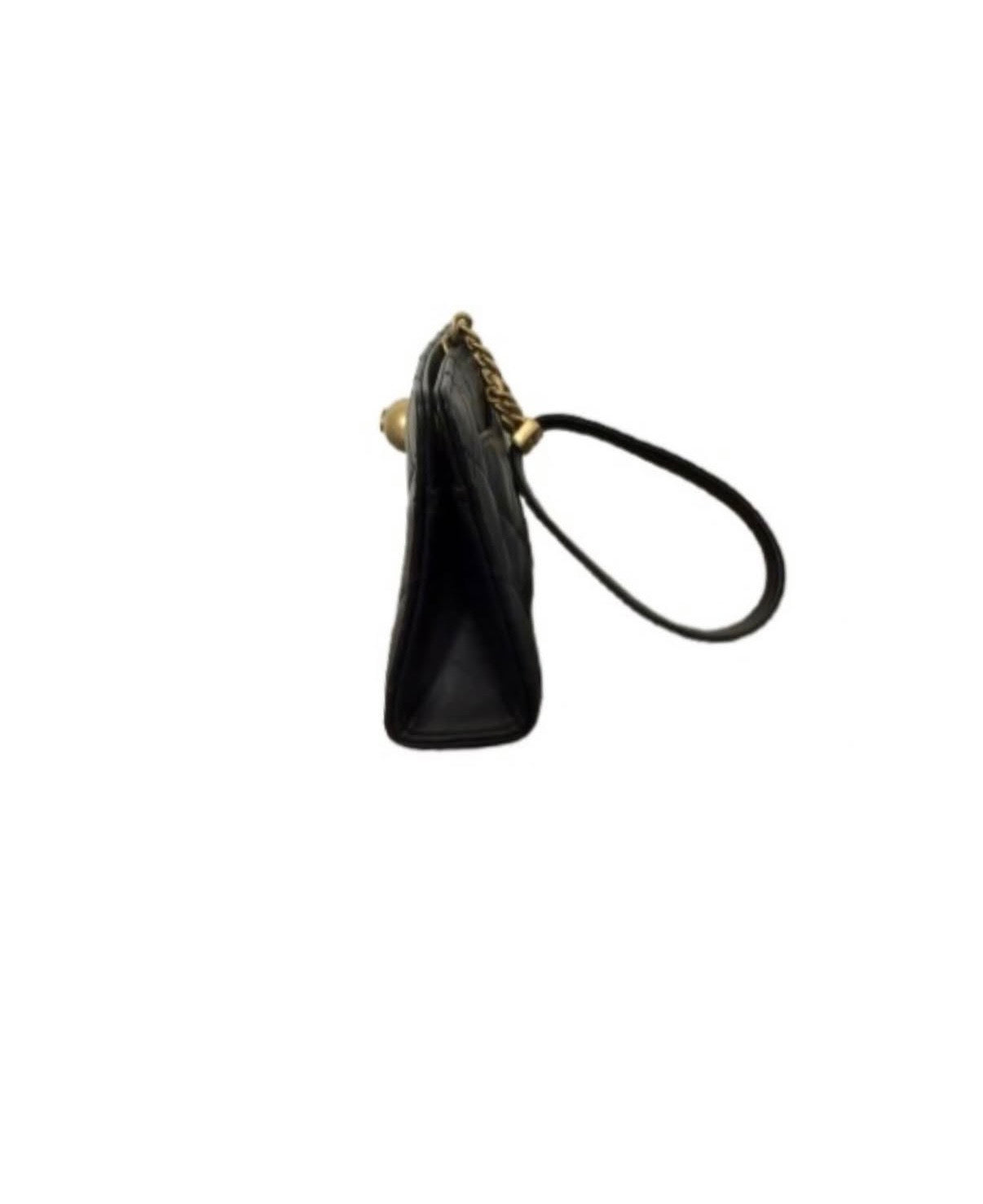 Chanel Black Lambskin Clutch