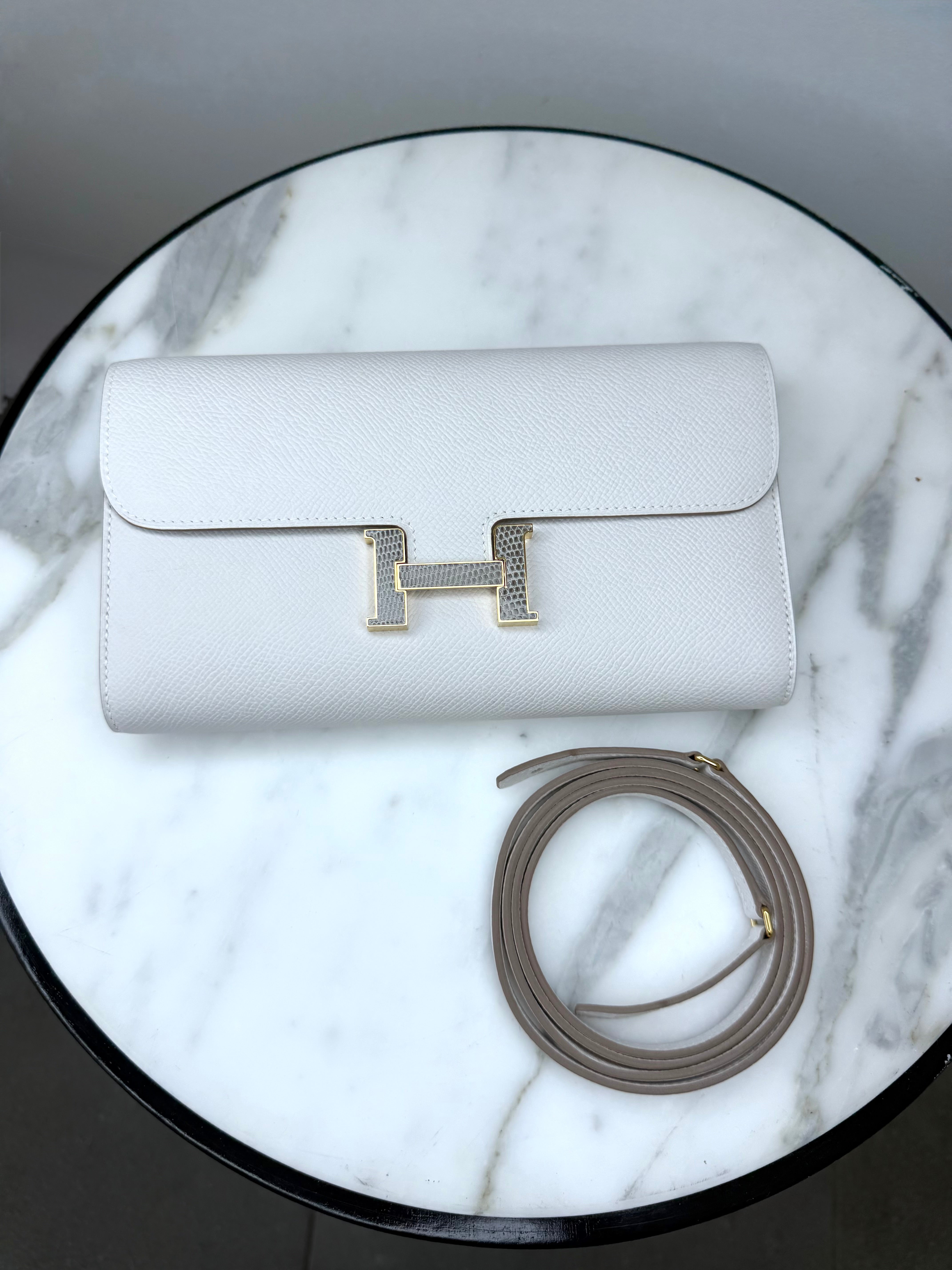 Pale Gris Constance To Go Wallet w Strap BRAND NEW