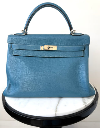 Blue Jean Kelly 32 Retourne Togo Leather