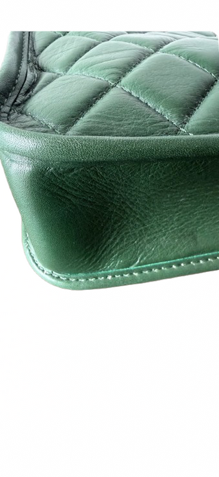 Chanel Green Working Vibe Camera Bag in Like New Condition