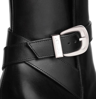 Black Verneuil Jodphur Boots in Calfskin Leather