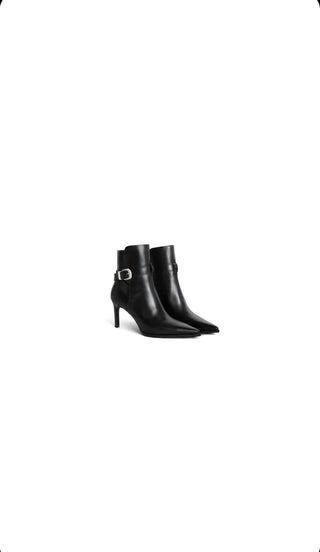 Black Verneuil Jodphur Boots in Calfskin Leather